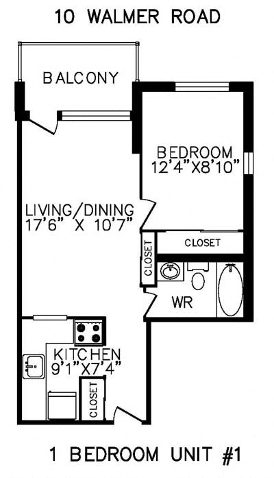10 Walmer Road 1 Bed Apartment for Rent - Photo Gallery 13